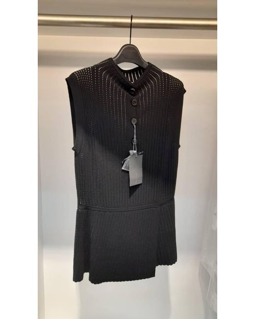 Max Mara Black Sleeveless Vest