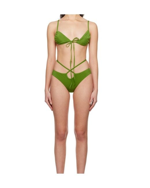 Christopher Esber Green Bikini Set