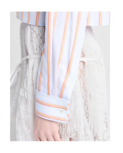 J.W. Anderson White Cropped Shirt