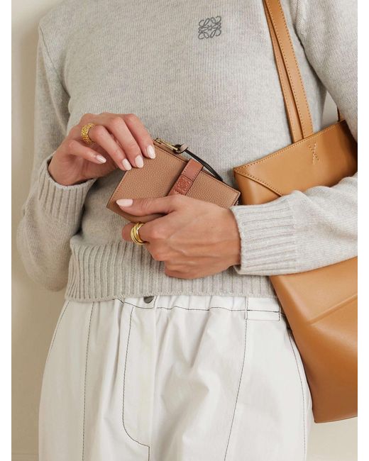 Loewe Brown Compact Zip Wallet