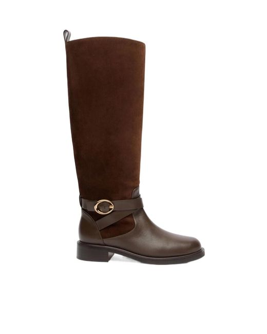 Stuart Weitzman Brown Benni Riding Boot