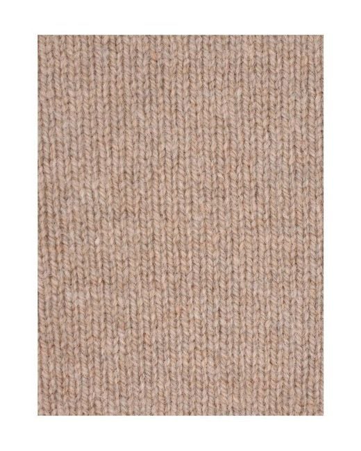 Drumohr Natural Wool High-Neck Sweater for men
