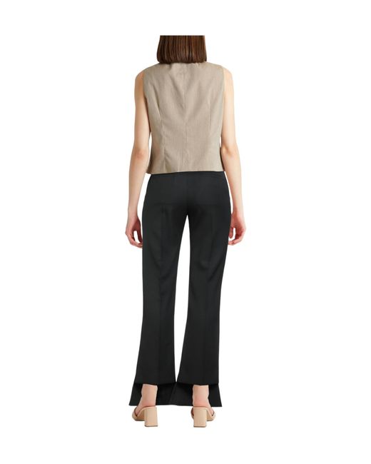Chloé Black Plain Colour Casual Trouser