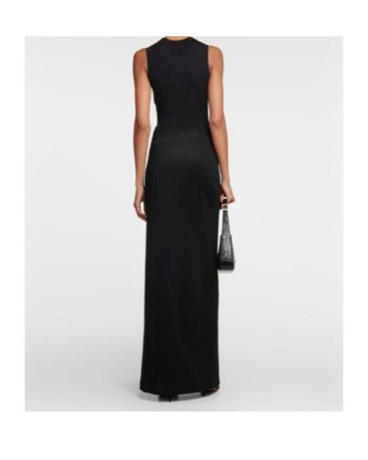 Galvan Black Alicja Jersey Maxi Skirt