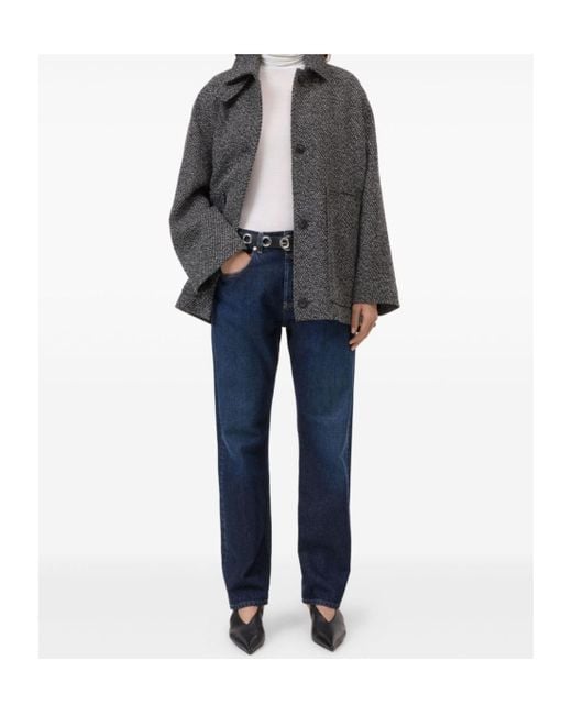 Closed Gray Short Mouliné Coat