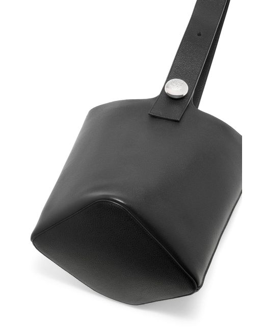 Loewe Black Large Pebble Bucket for men