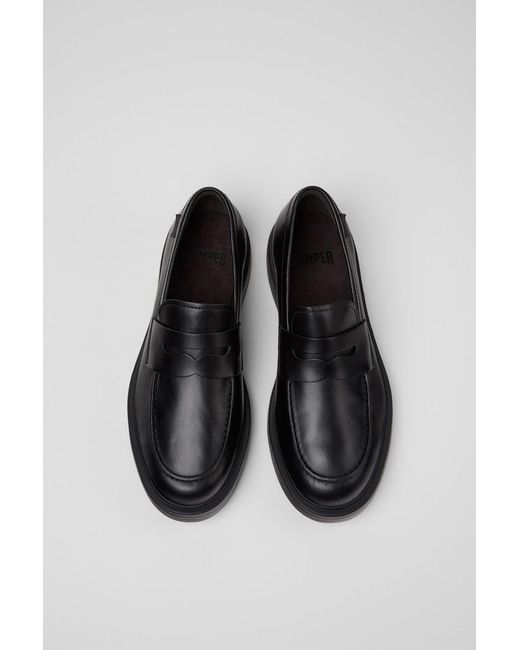Camper Black Dean Round-Toe Loafers for men