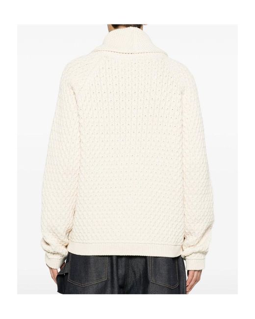 J.W. Anderson Natural Jw Anderson Cable Zip Cardigan for men