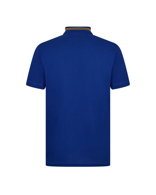 Versace Blue Medusa Short Sleeve Polo Shirt for men