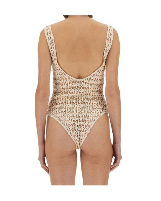 Alysi Natural Macrame Bodysuit