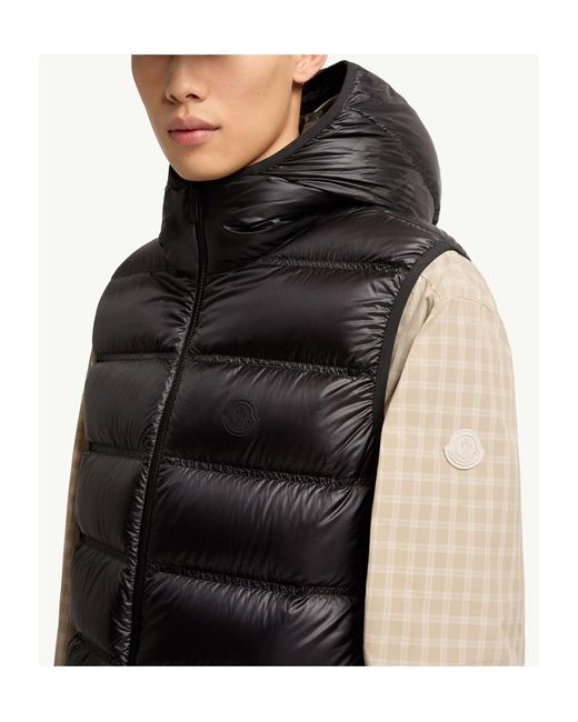 Moncler Black Panestrel Down Vest for men