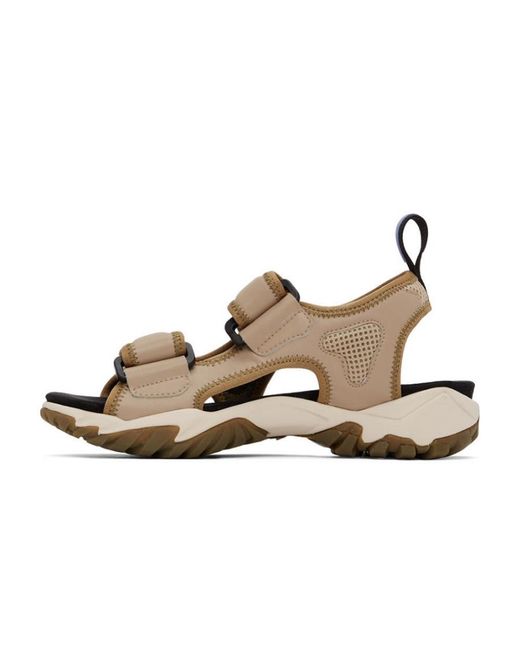 McQ Alexander McQueen Brown Logo And Buckle Sandals for men
