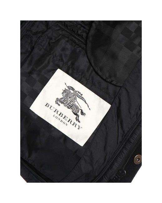 Burberry Black Long-Sleeved Casual Jacket for men