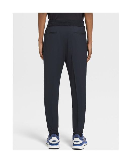 Zegna Blue High Performance Joggers for men