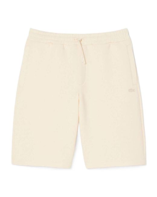 Lacoste Natural Drawstring Athletic Shorts for men