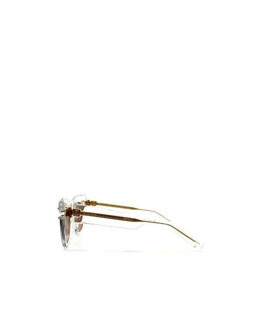 Balmain White Logo Sunglasses for men