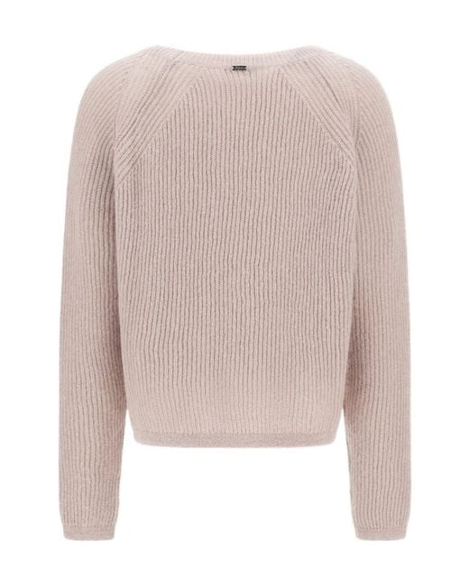 Herno Pink Long-Sleeved Sweater