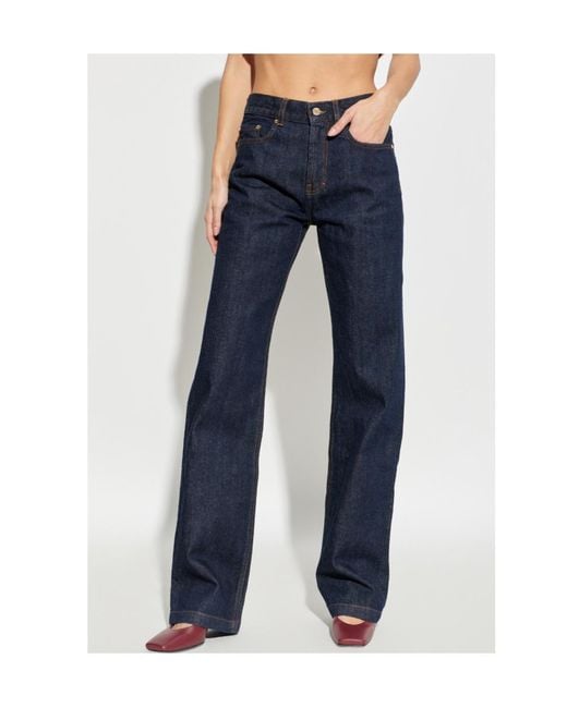 Casablanca Blue Logo-Detail Jeans