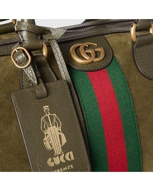 Gucci Green Savoy Medium Duffle Bag