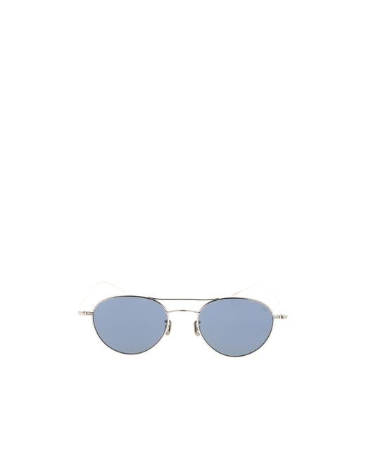Eyevan 7285 Blue 7285 Round Frame Sunglasses
