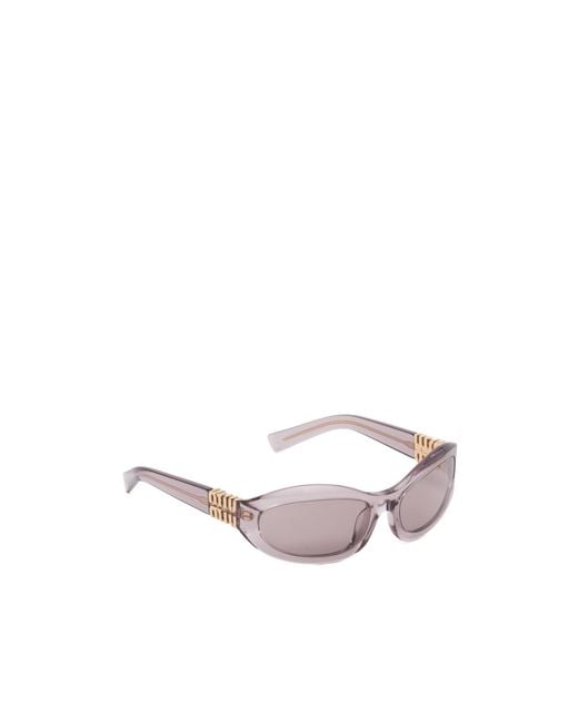 Miu Miu Pink Miu Glimpse Sunglasses