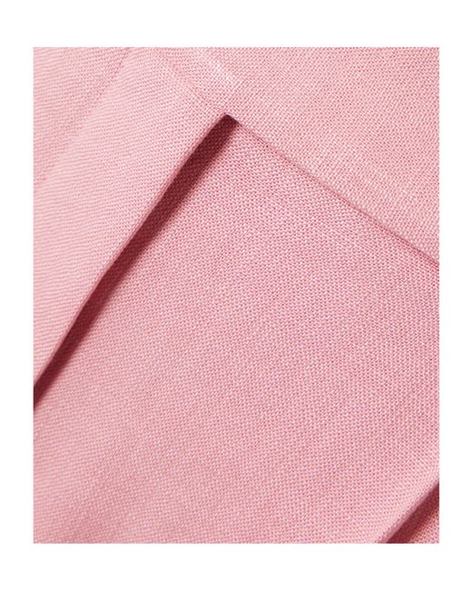 Veronica Beard Pink Wide-Leg Pants