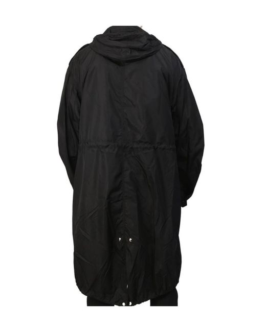 Givenchy Black Long Trench Coat for men