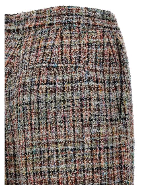 Missoni Gray Micro Sequin Straight Leg Pants
