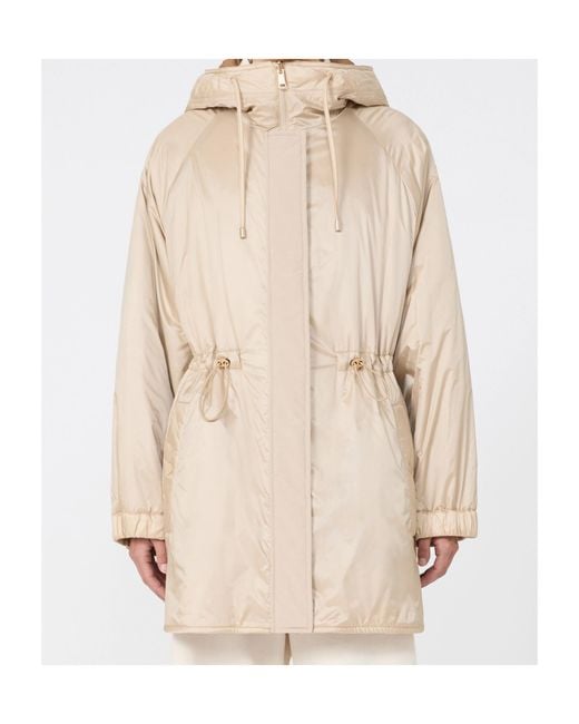 Weekend by Maxmara Natural Reversible Water-Repellent Canvas Padded Parka