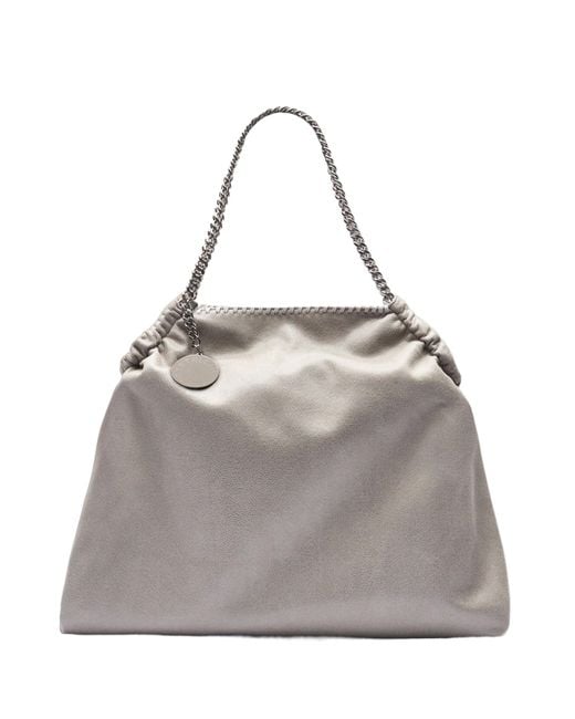 Stella McCartney Gray Falabella Drawstring Tote Bag