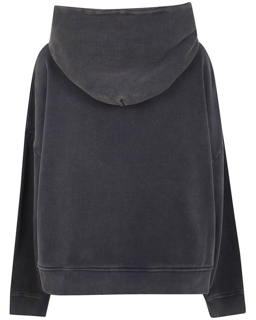 Entire studios Black Hooded Sweater for men