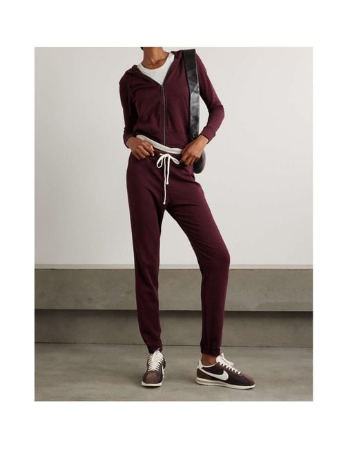 James Perse Purple Long Sleeve Sweatshirt Jacket