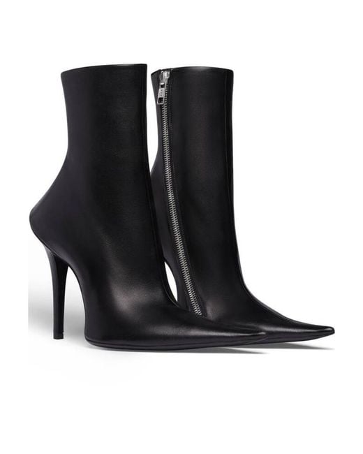 Balenciaga Black Witch Heeled Ankle Boots