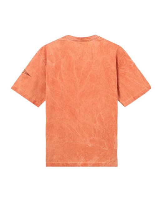Stone Island Orange Regular-Fit Pigment-Dyed T-Shirt for men