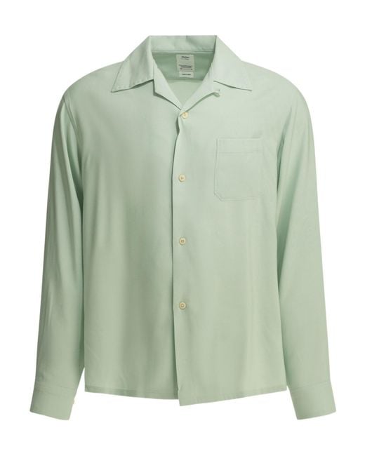 Visvim Green Keesey Camp Collar Shirt for men