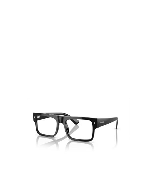 Prada White Eyewear Rectangle-Frame Glasses for men