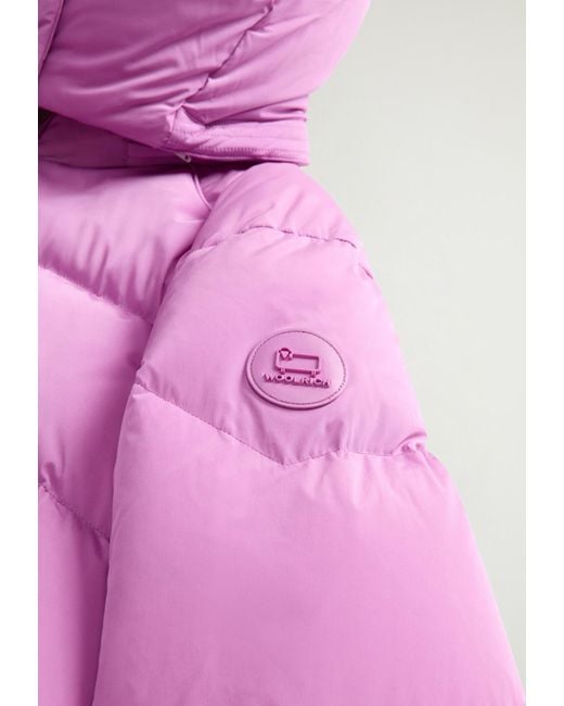 Woolrich Purple Alsea Down Jacket