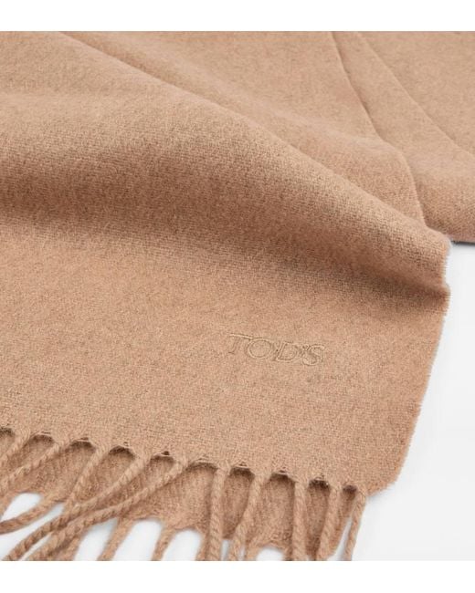 Tod's Natural Cashmere Scarf for men