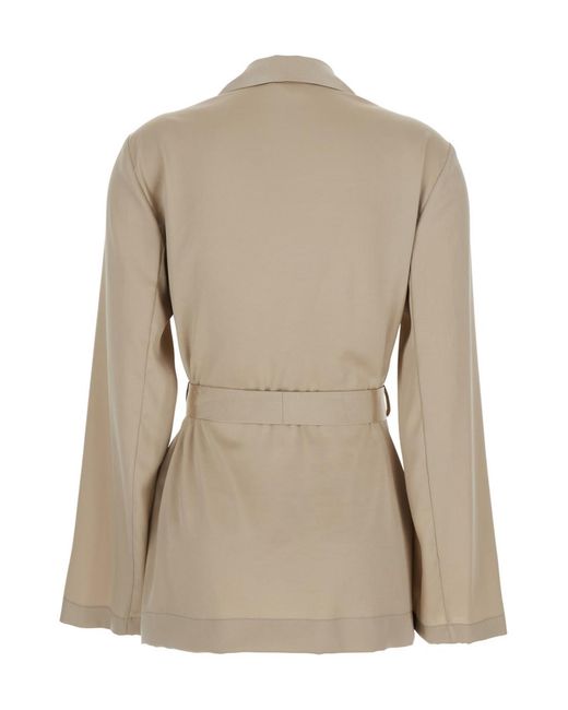 P.A.R.O.S.H. Natural Belted Blazer