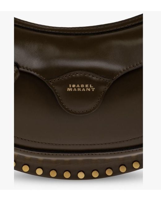 Isabel Marant Black Letter Detail Shoulder Bag