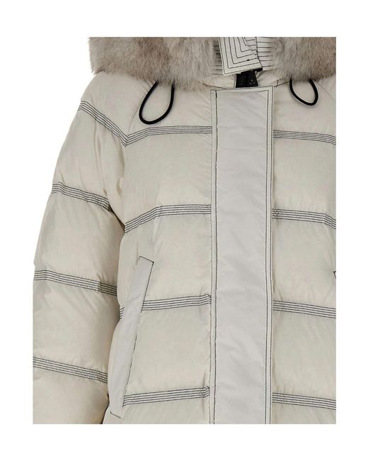Peuterey Gray Long-Sleeved Down Jacket
