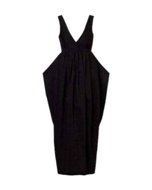 Rohe Black Cotton-Blend Maxi Dress