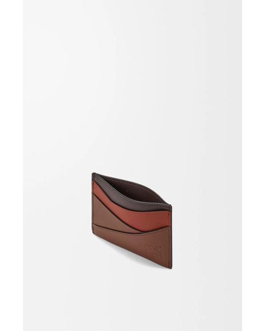 Loewe Red Puzzle Plain Cardholder for men