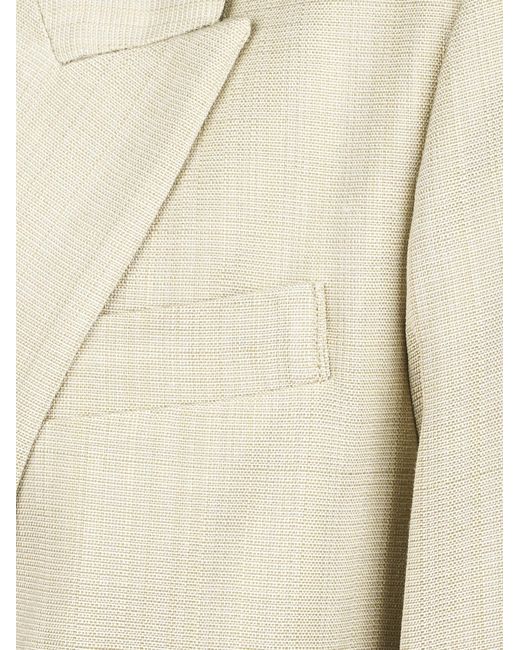 Forte_forte Natural Hopsack Viscose Jacket