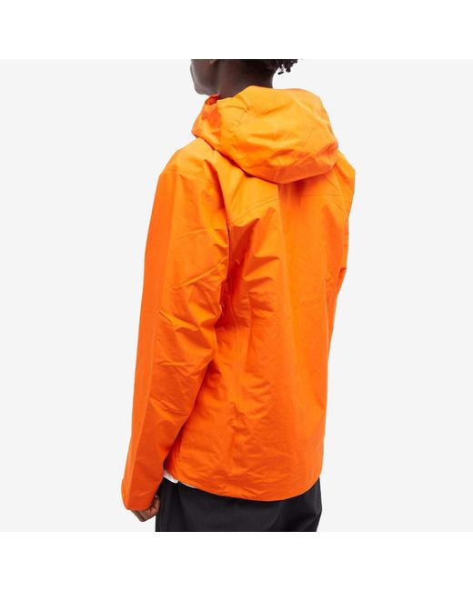 Arc'teryx Orange Logo Hooded Casual Jacket for men