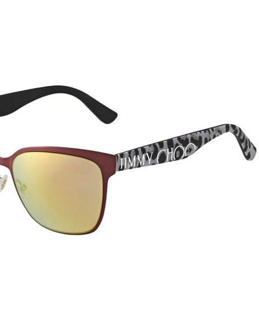 Jimmy Choo Metallic Logo Sunglasses