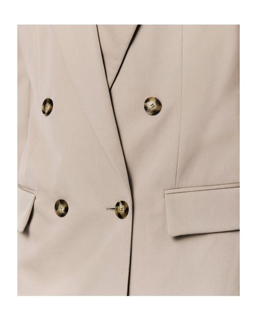 Stella McCartney Natural Double-Breasted Wool Jacket
