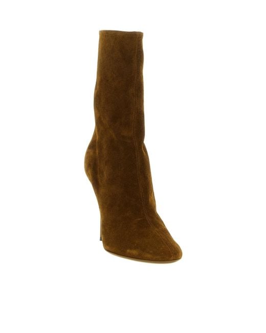 Paris Texas Brown High-Heeled Ankle Boots