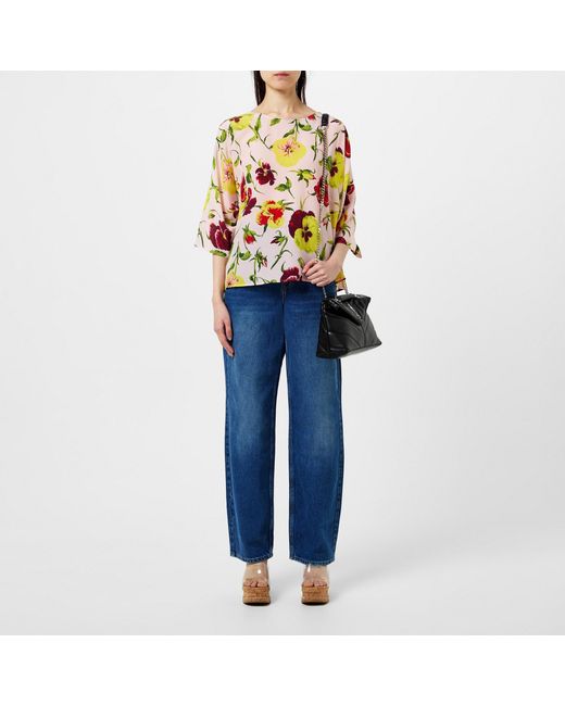 Weekend by Maxmara Pink Printed Long Sleeve Shirt