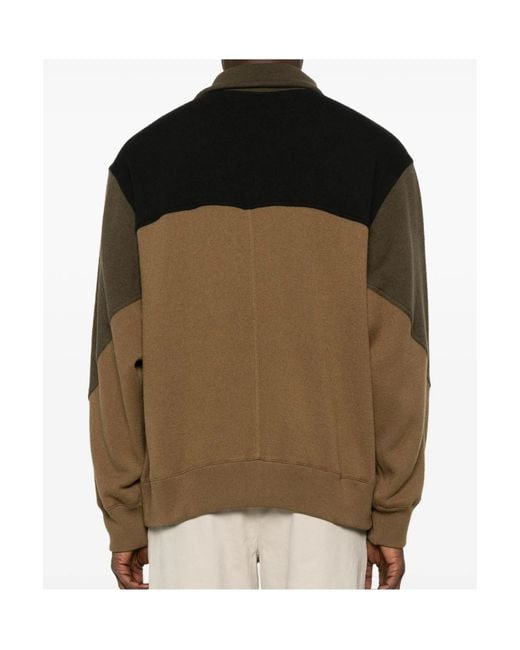 Emporio Armani Multicolor Colour-Block Zip-Up Sweatshirt for men